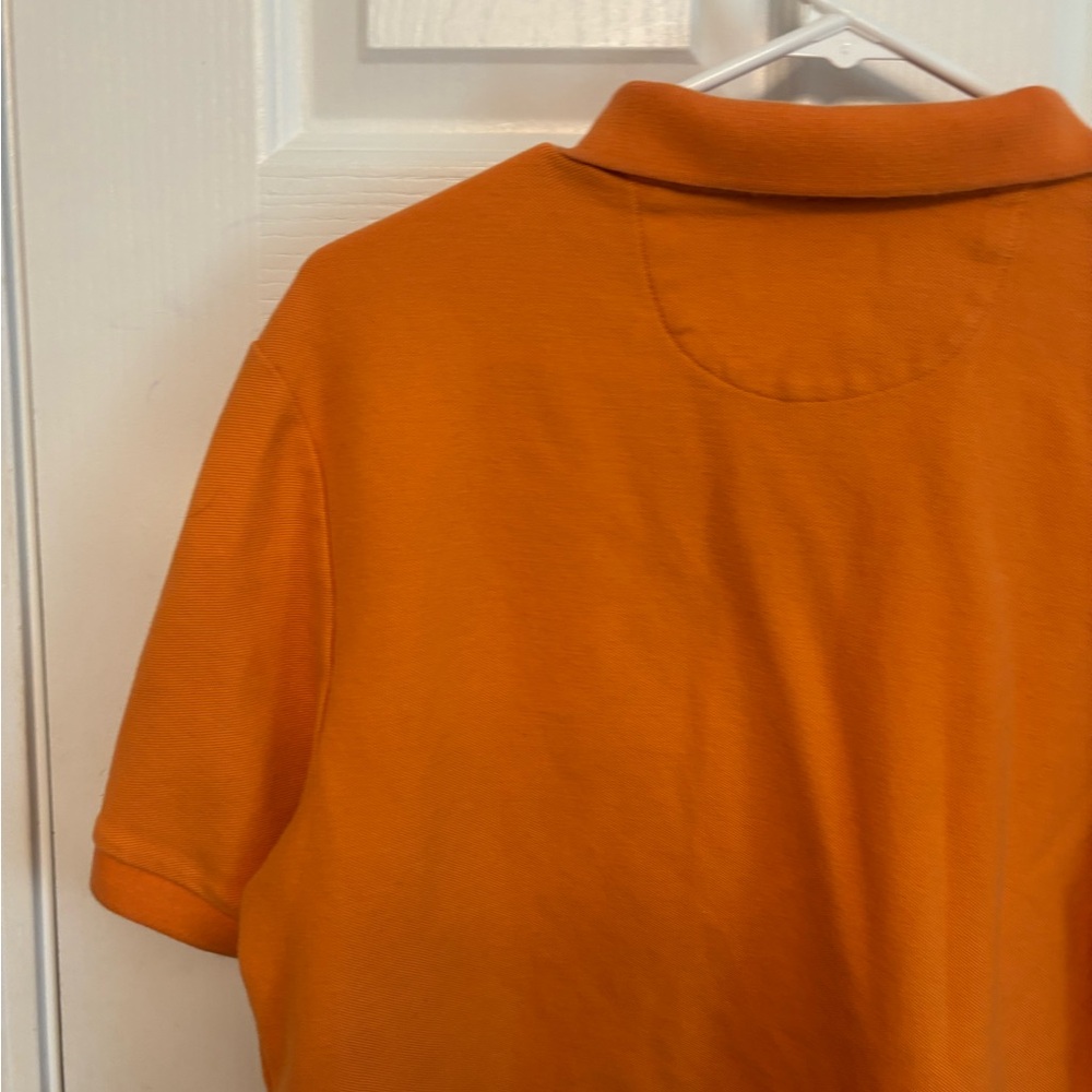 Chaps Men's Polo Shirt in Vibrant Orange. Large - Picture 9 of 13